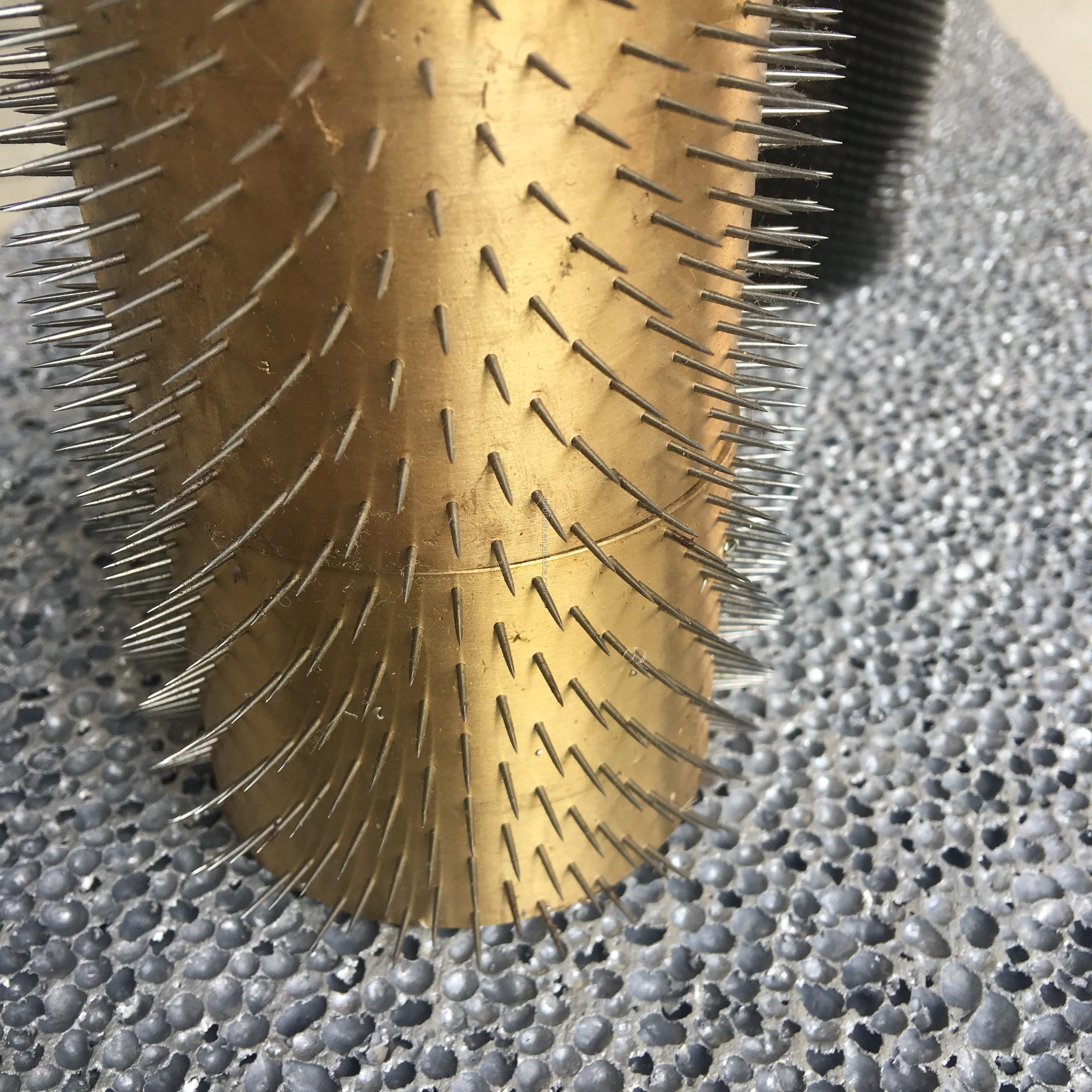 TDF pinned punch perforation roller for Leather Plastic Paper Rubber PP PE film Hole Punching
