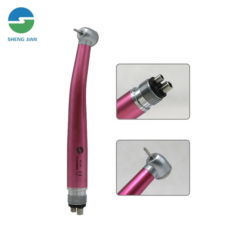 Dental Handpiece Push Button 2/4 Holes Air Turbine Colorful High Speed Dental Handpieces