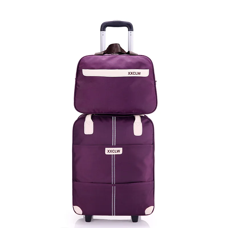 OEM ODM Manufacturer Custom Logo  Travelling Bags Folding Compression Storage Luggage Bags Trolley Travel Suitcase Sets Luggage