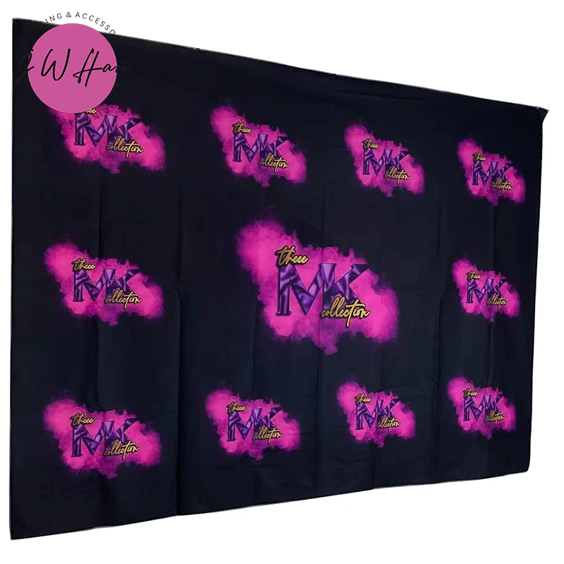 100% Pure Cotton Reusable Photographic backdrop Custom Background For Hair Salon Model