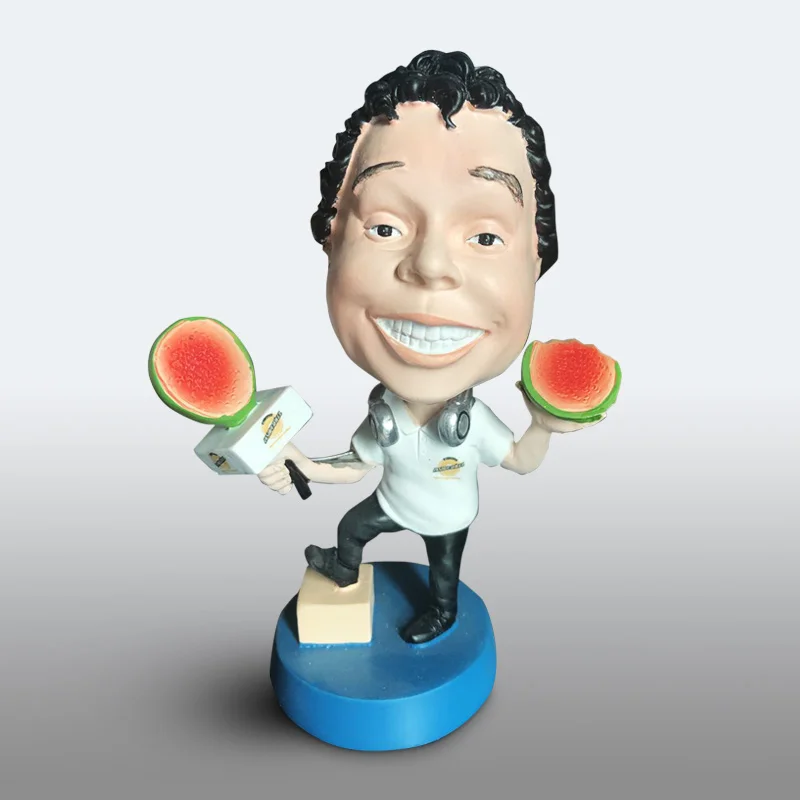 Bobblehead Doll Dashboard Baseball Player Figurine Bobble Head Custom Resin Sports Souvenir Europe Simple Promotional Gift QHB