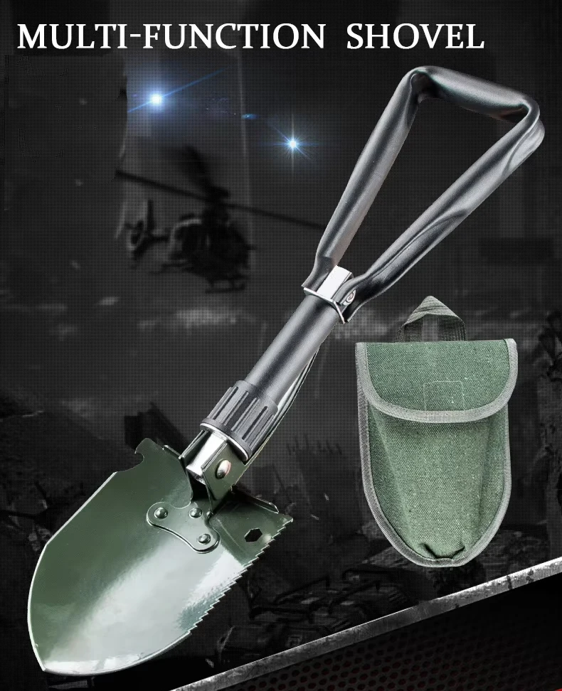 Irrigation transplant plow fishing corn multifuncional sonw tackical fireplace shovel bags multi tool with scale Handle