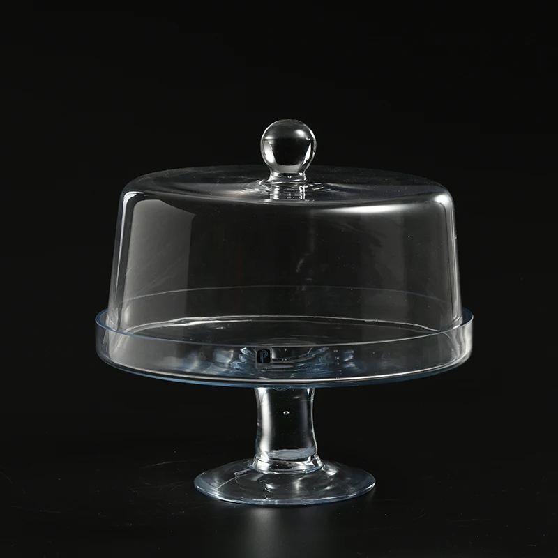 
Low MOQ with good quality clear glass cake stand with Long Service Life 