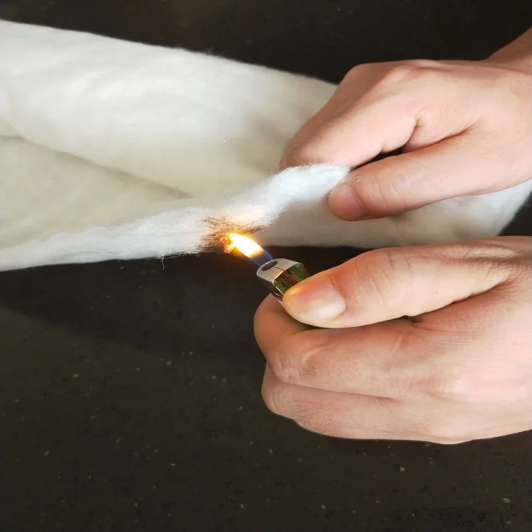 Cheap Price 100% Eco Friendly Furniture Functional Material Fire Retardant Polyester Fiber