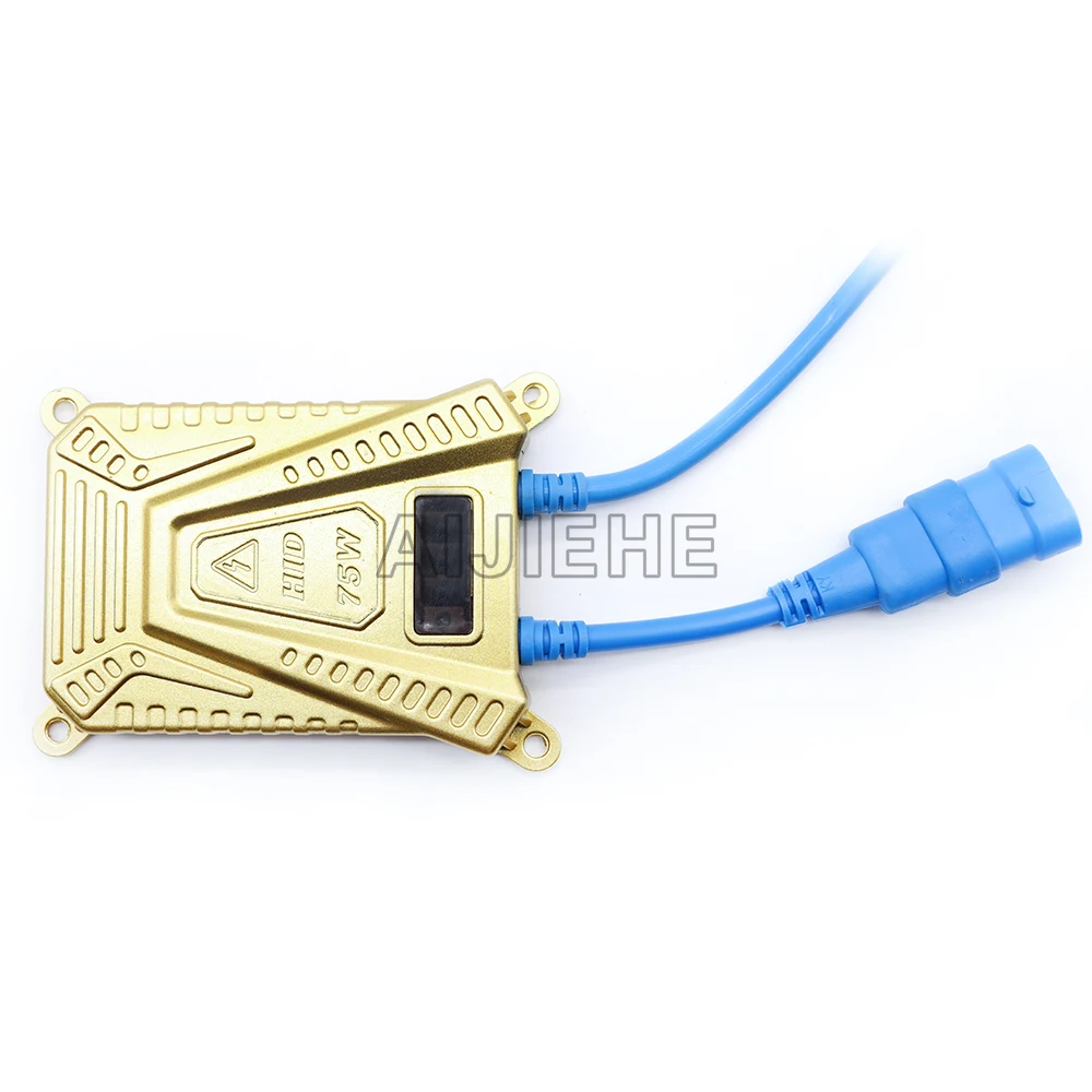 High quality X1 golden shell 75W canbus hid electronic ballast with quick start xenon HID headlights 6000k