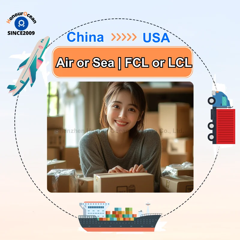 Fast cheap shipping rates logistics service provider ddp ddu  door to door freight forwarder shipping agent from China to USA