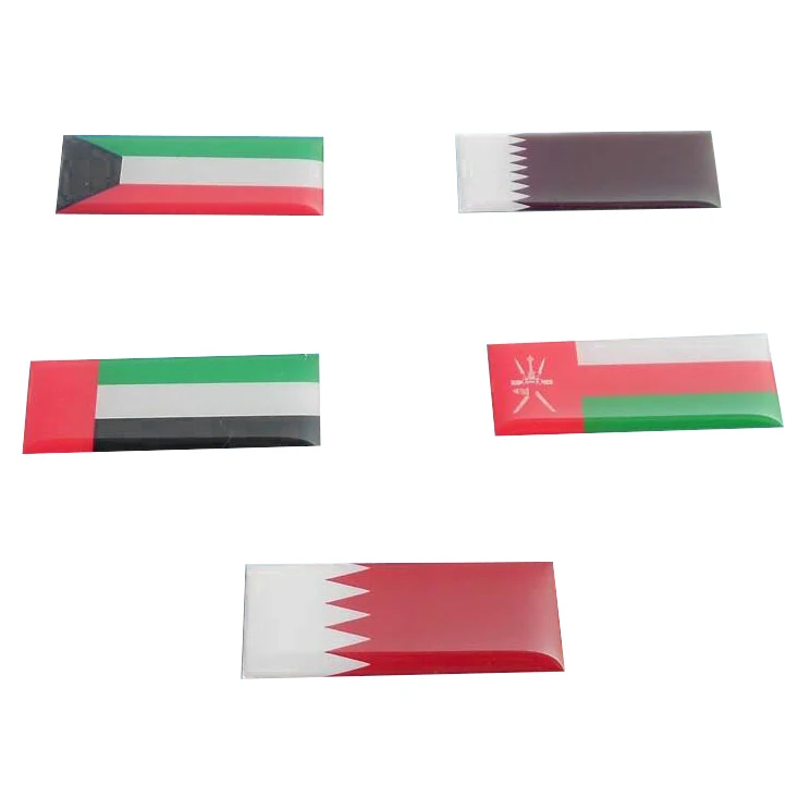 Шелкотрафаретная печать, металлический аксессуар, фирменная табличка, этикетка, этикетка ОАЭ, флаг Катара, напечатанный значок