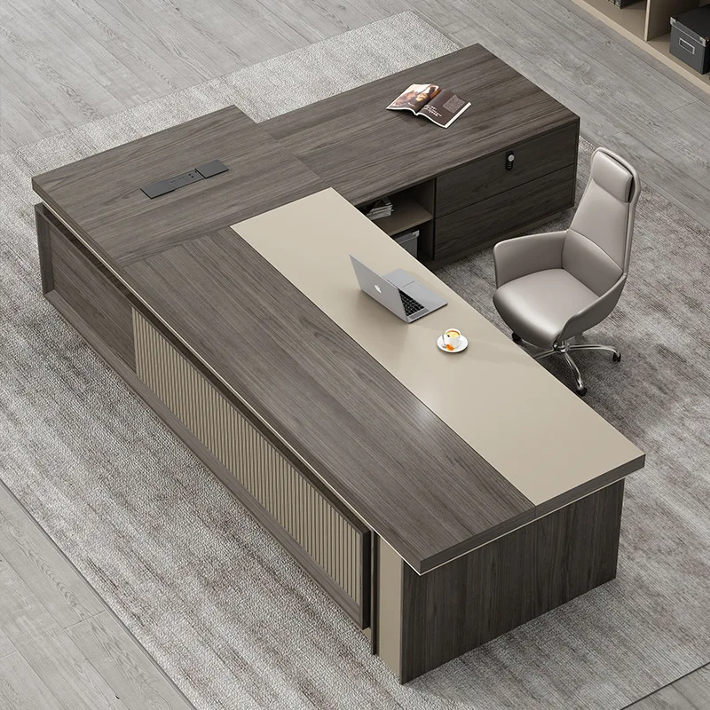 Modern Design Office Table Furniture Ceo Manager Executive Desk Boss Executive Office Desk L Shape With Drawer