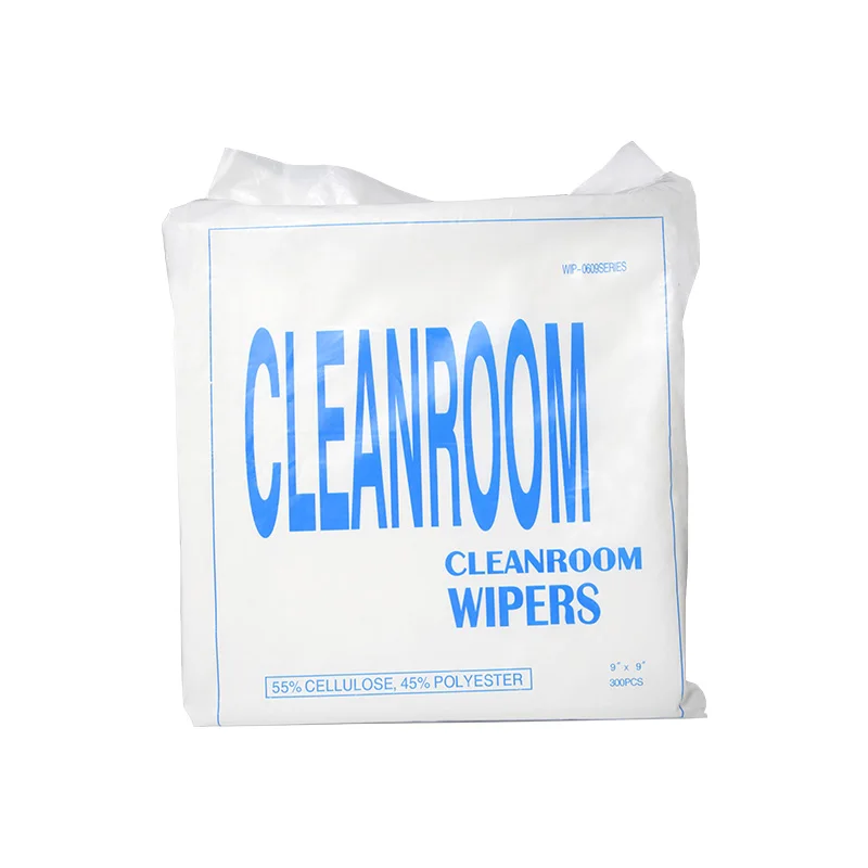 1000 Class 6x6 inch touch screen clean polyester wipe cleanroom wipers microfiber wiper cloth clean room wiper