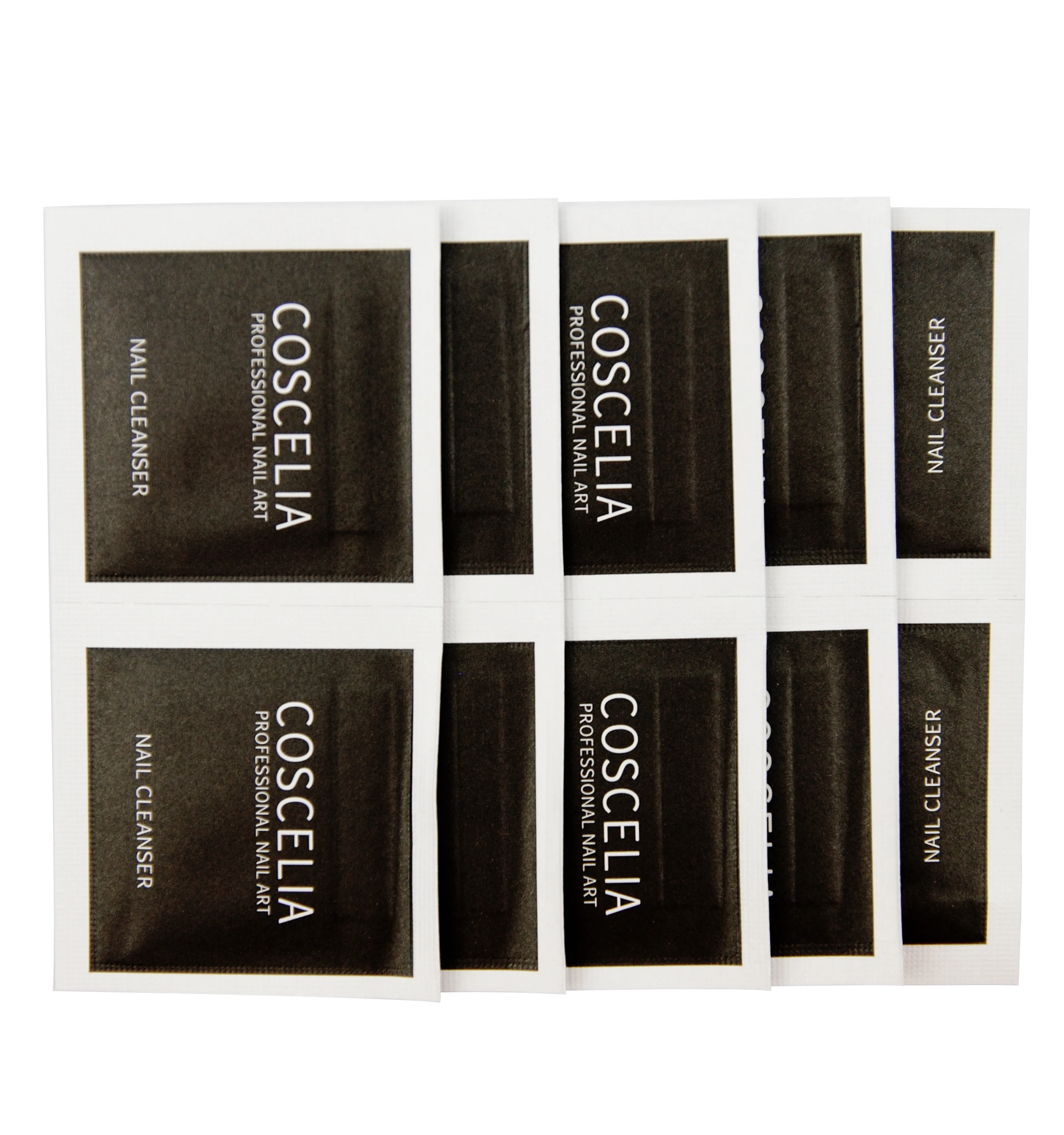 COSCELIA производитель ногтей 200 шт./кор. мягкие хлопковые салфетки бесплатный образец подушечек для очистки ногтей УФ Гель-лак для ногтей влажный удалитель Пользовательский логотип