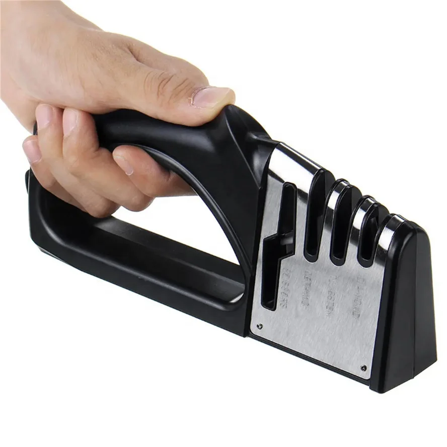 Multi functional four-in-one knife sharpener