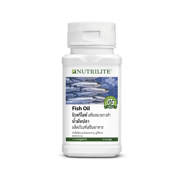 NUTRILITE Fish Oil  Contains 90 Capsules dietary supplement Nutrilite fish oil provides omega 3 fatty acids such as EPA and DHA