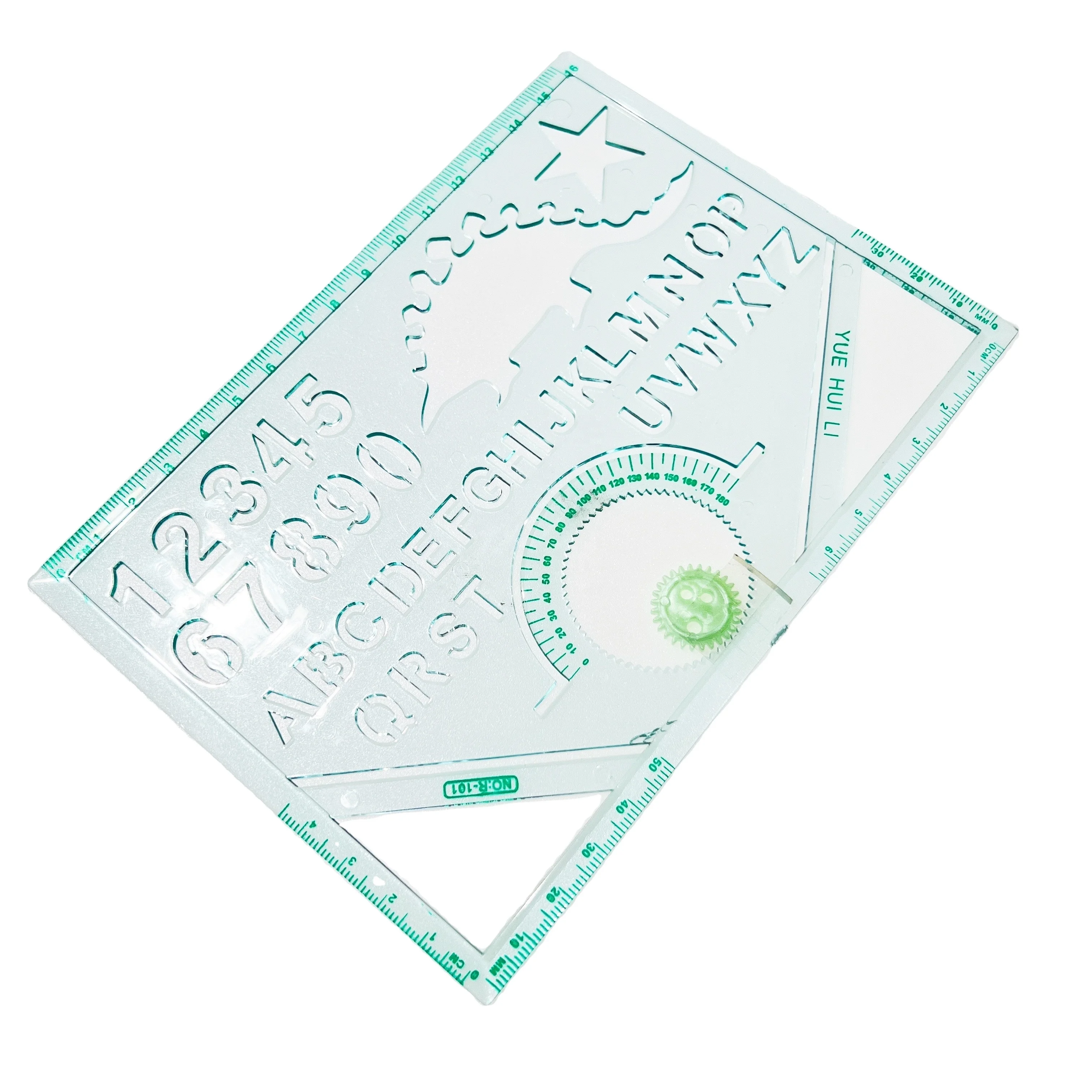 30 45 60 Degree School Math Plastic geometry Ruler Shape Template School Sturdy Art Design Drawing Aid Tool stencil Ruler