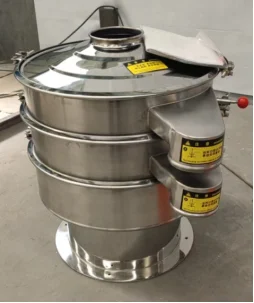 All stainless steel D600mm 60 Micro Mesh Not Blocking Screen mechanical  Vibrating vibratory Sieve Flour Sifting In Flour Mill