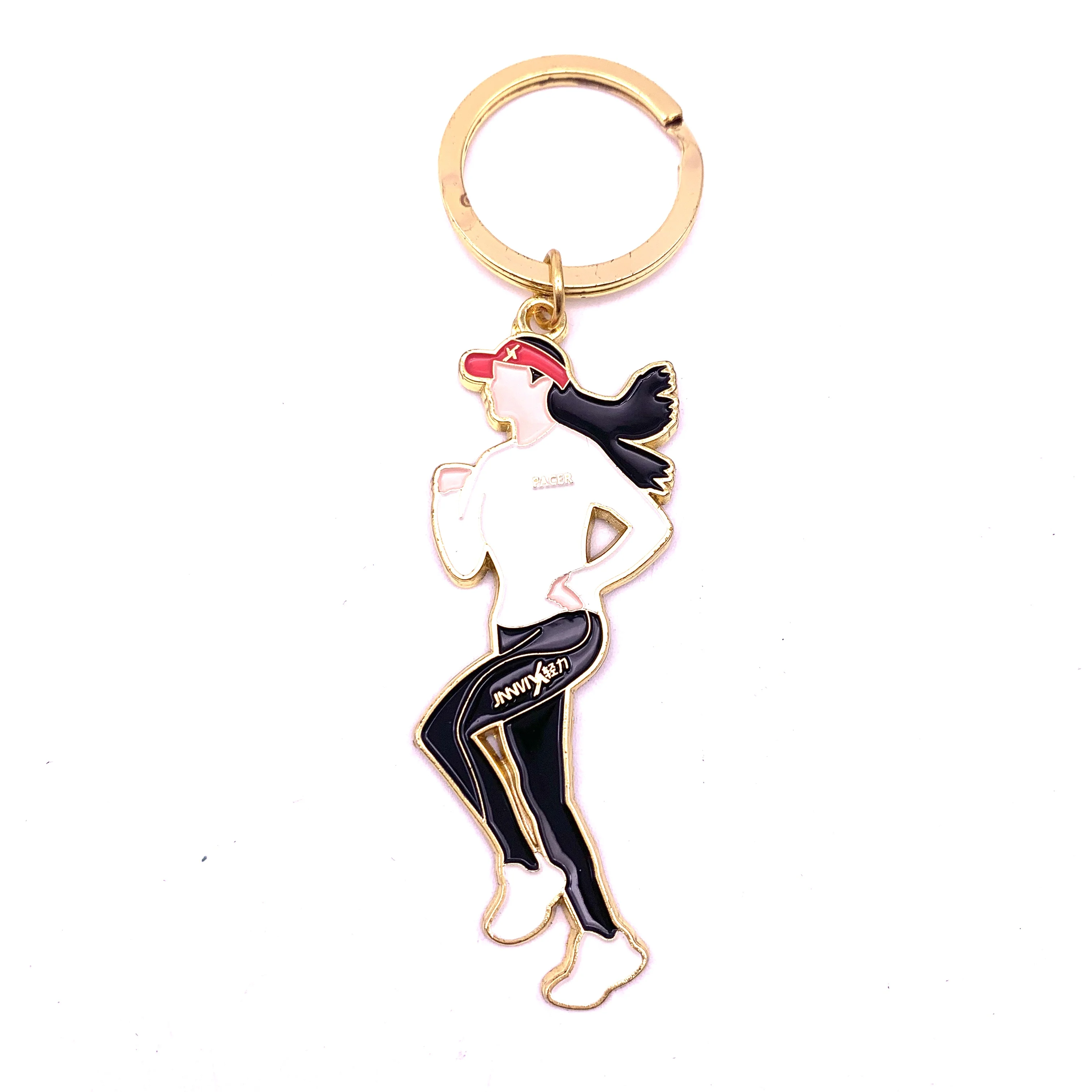 Zinc alloy keychain iron metal custom personalized enamel keyring Made in China