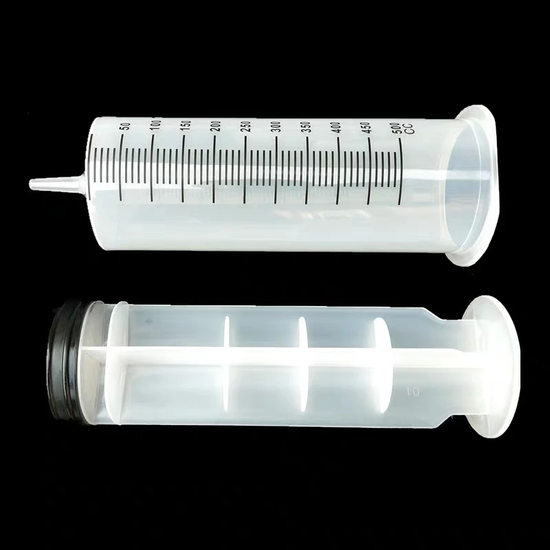 
500ml large plastic syringes For Labs Hydroponics Pets Cubs Nutrient Syringe Feeding Syringe 