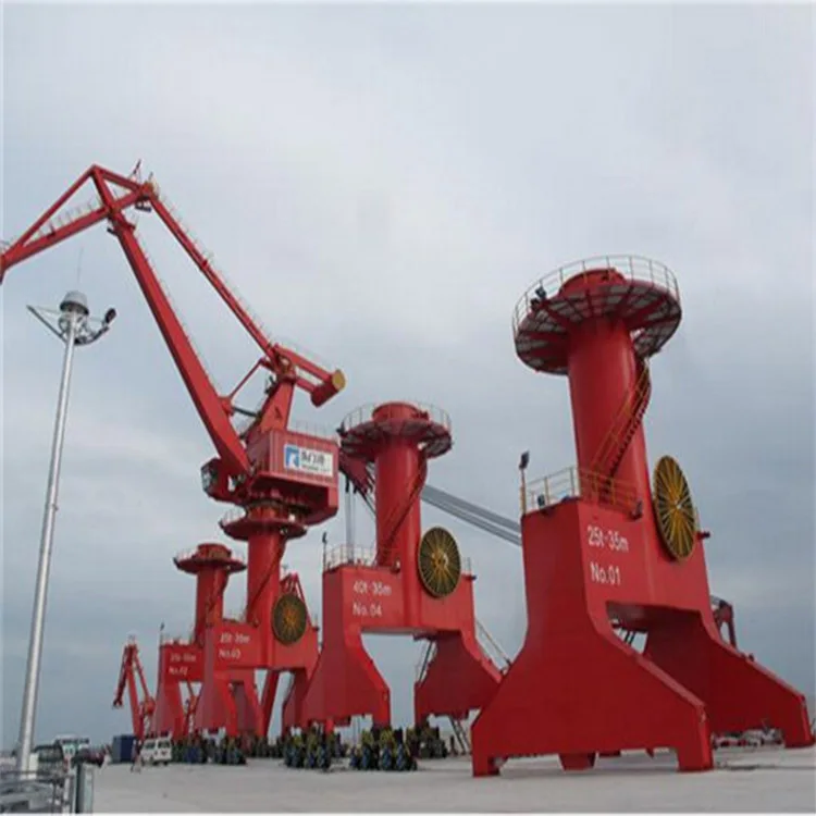 China professional supplier 60ton portal crane 80 ton 120 ton dock pedestal harbour crane for sale