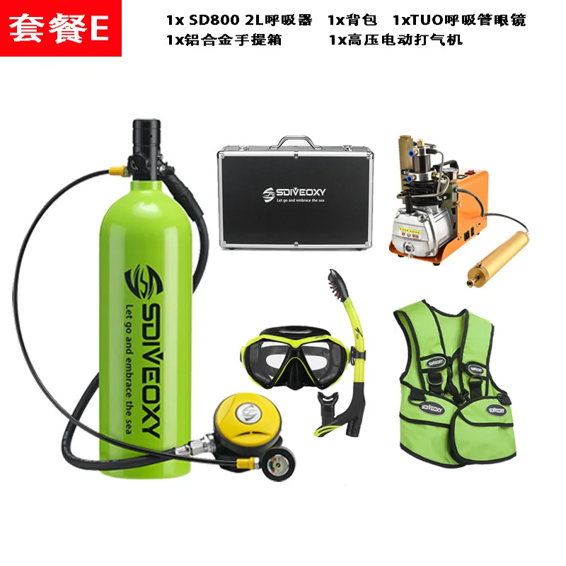 Diving Breathe Underwater Set Bottled Water Sports Diving Spearfishing Small Portable Air Cylinder Diving Accessories