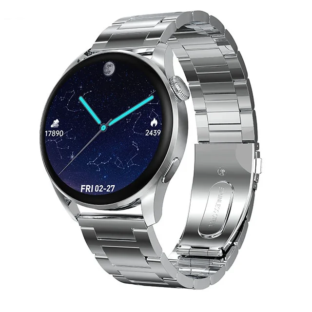 Smart Watch DT3 IP68 Waterproof Rotate Button Smartwatch Health Tracker Round Screen BT Calling Wireless Charging Smart Bracelet