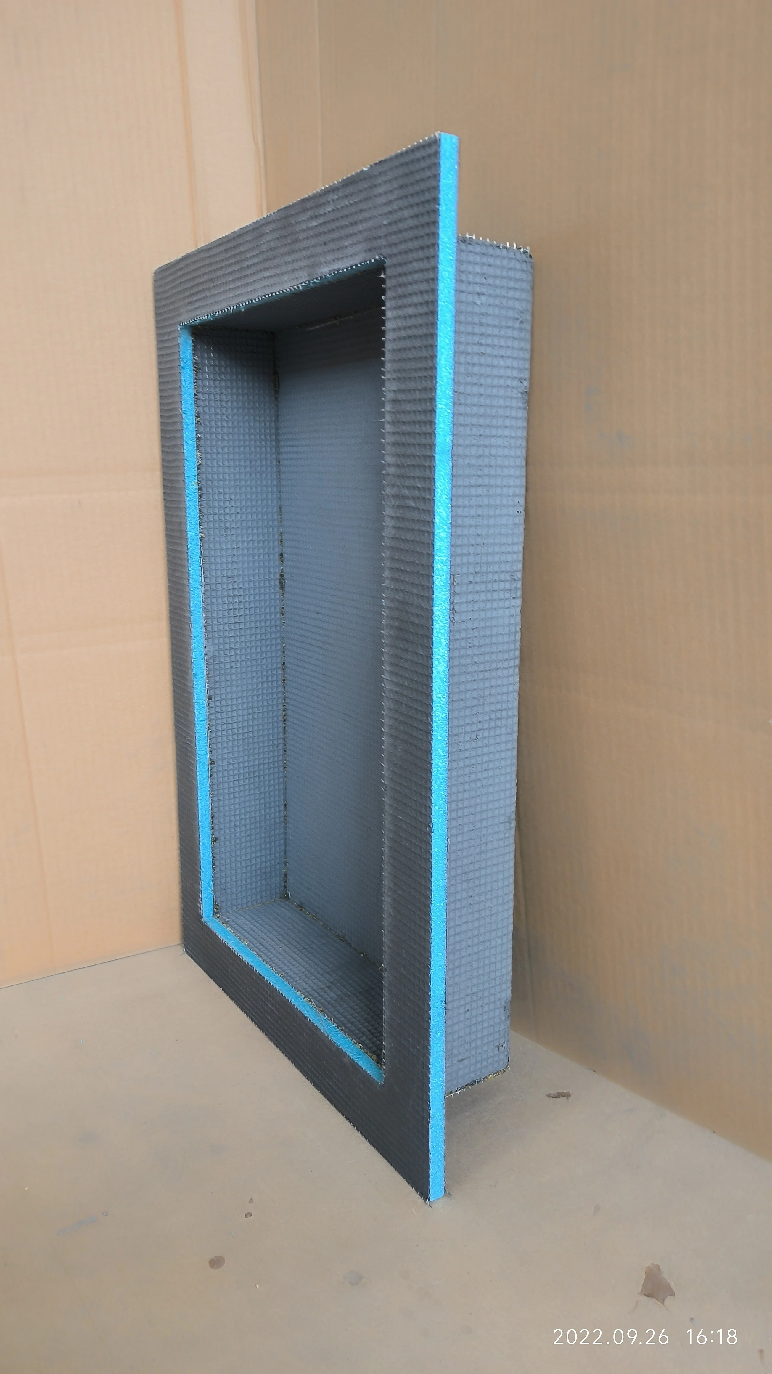 CFC HCFC Free Bathroom recessed XPS Shower Niche with cement mortar and fiberglass