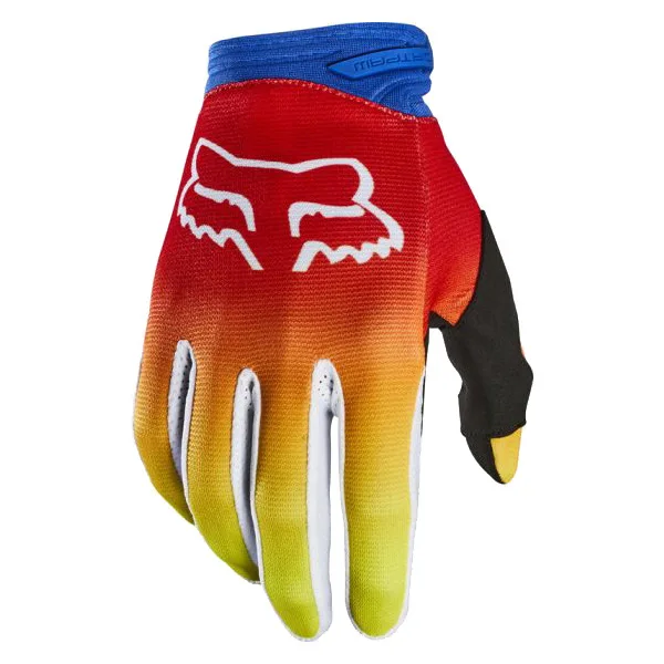 Breathable Blue Full Finger Motorcycle Gloves  Professional Mountain Bike Racing MTB Cycling Gloves