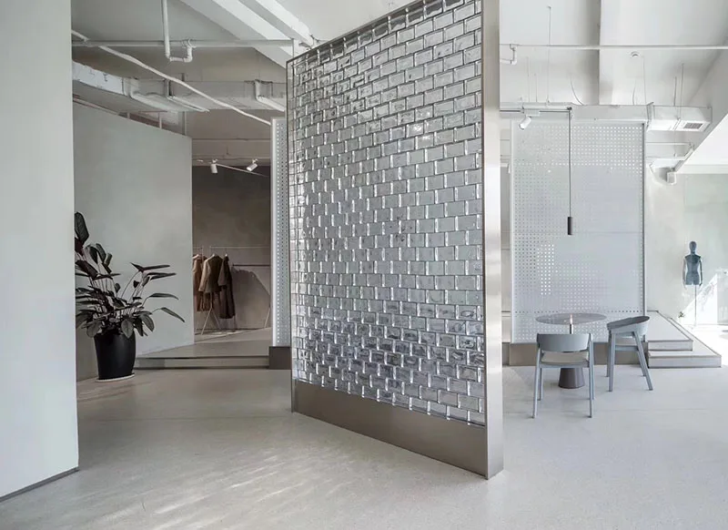 Jingyage polished bubble clear solid glass bricks crystal block for bathroom