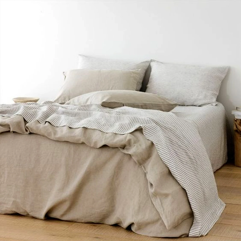 Hot sale french fabric bed linen sheets wholesale bedding bed linen sheet pure french linen bedding