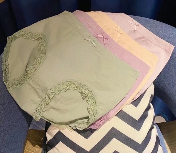 Mummy Panties Plus Large Size Underwear Graphene Cotton Crotch Mite-proof Comfortable Breathable Ladies Briefs