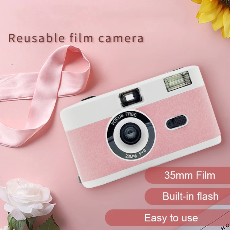 Factory Wholesale Price Retro Manual Colorful Vintage Point Shoot Reusable Film Camera for Children without Film