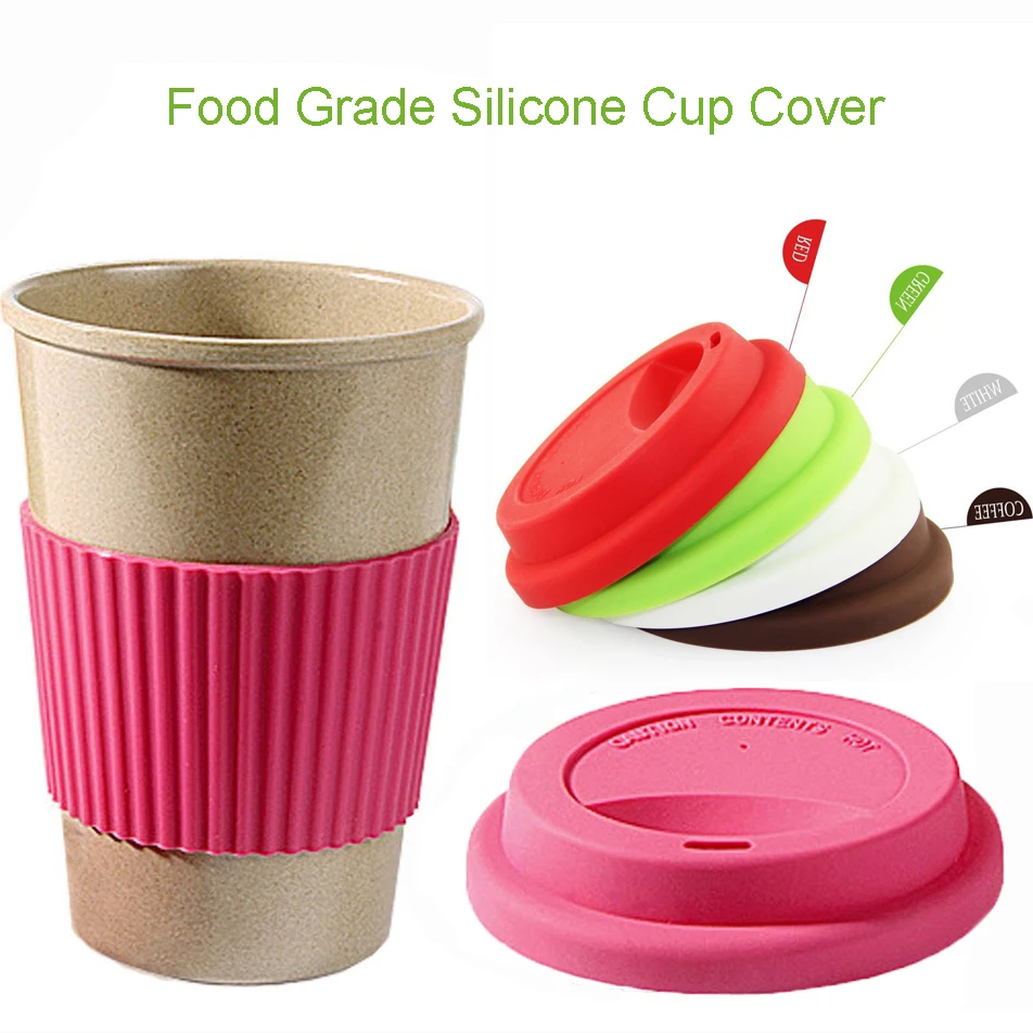 Manufacturer hot sale universal silicone seal mug coffee cup lid for glass plastic ceramic cup