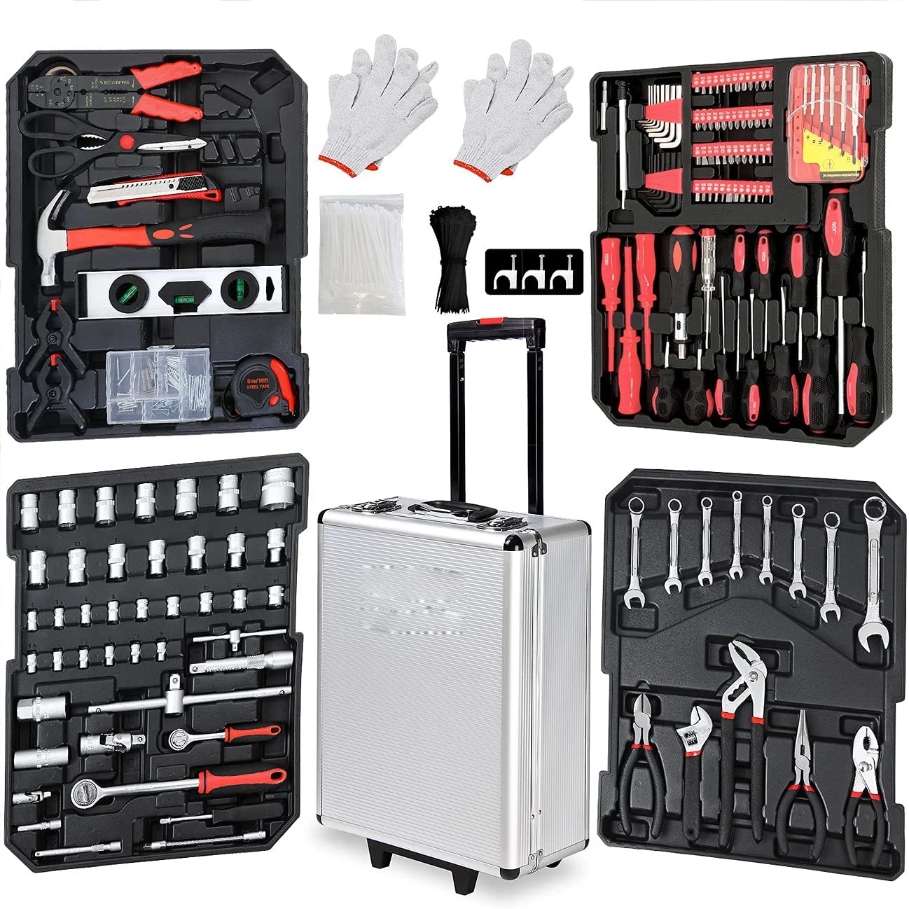 Tool Box Set 899 Pieces  Quality Tool Box  Tool Trolley