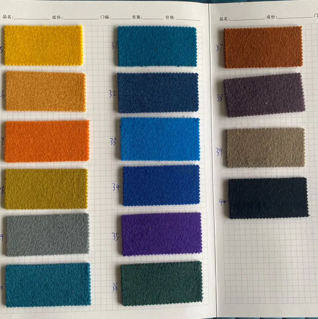 Fabric wholesale 100% wool Double sided print textile fabric for Coat clothing blanket cushion