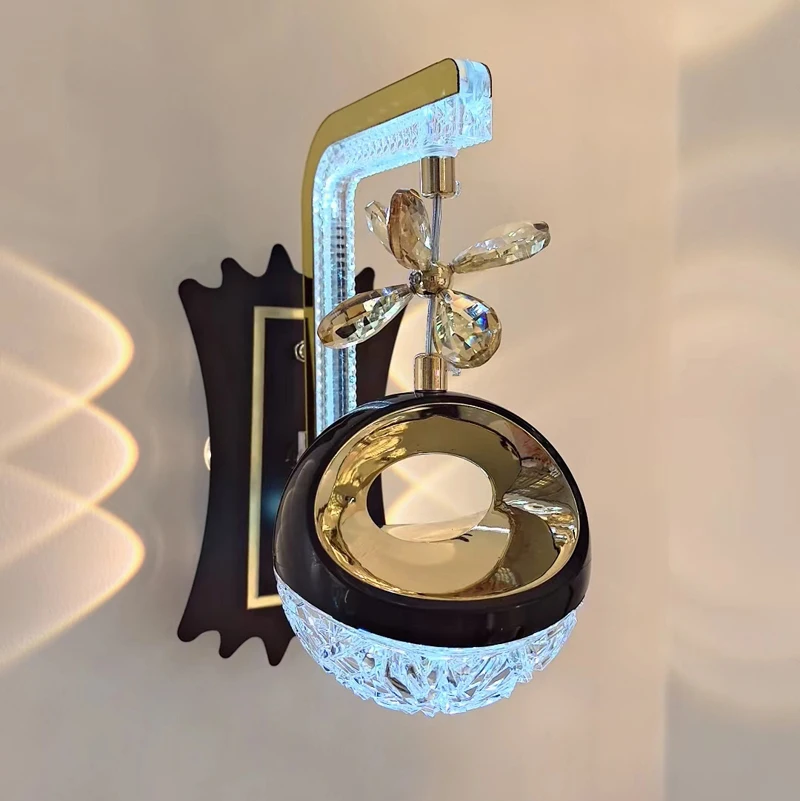 Sconce Wall Lamps 12W Indoor Acrylic LED Wall Lamp Lighting Fixture Modern Bedroom Bedside Wall Brackets Light (6066/1W)