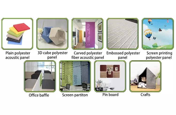 Acoustic Board Studio interior Soundproofing Top Wall Sound diffuser wall 3d Polyester Sound Absorption Panel