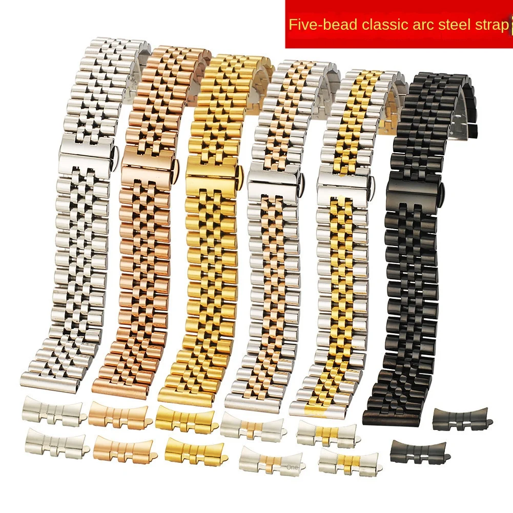 For R-olex oyster watch band Jubilee  ro-lex stainless steel bracelet su-bmariner GMT DATEJUST Stainless Steel Watch Straps 22mm