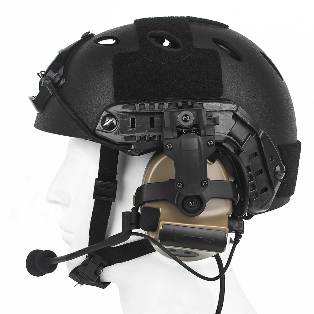TAC-SKY wcomtac II тактический гарнитура шлем дорожки с металлическим корпусом версия подавление шума пикап защиты слуха Гарнитура