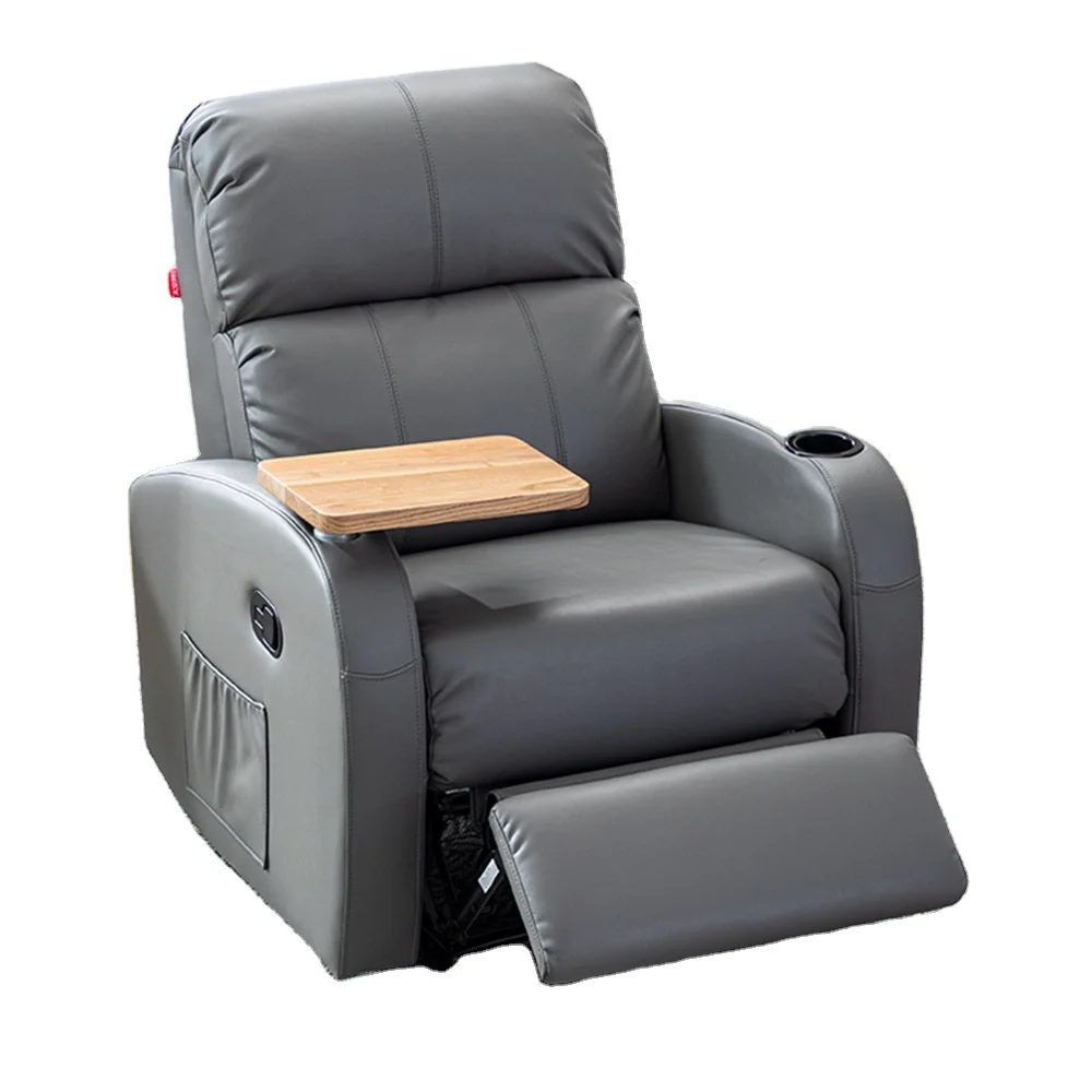 Luxury Furniture Living Room Customizable Colors Private Microfiber Fabric Reclining Sofa Chair Electric Recliner