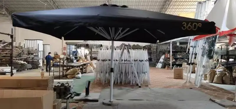 Newly Design Outdoor Patio Big Parasol with Light Aluminum