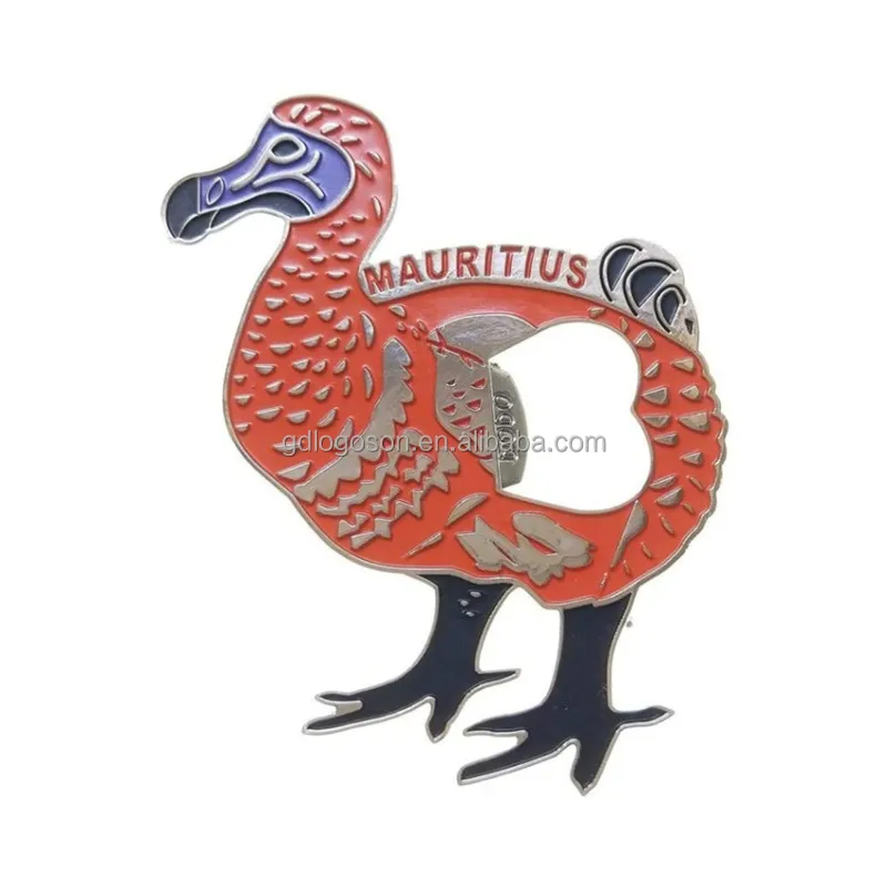 Dodo Bird Fridge Magnet Beer Opener Metal Magnet Tourist Souvenir Mauritius Kitchen Decoration Mauritius Refrigerator Magnet