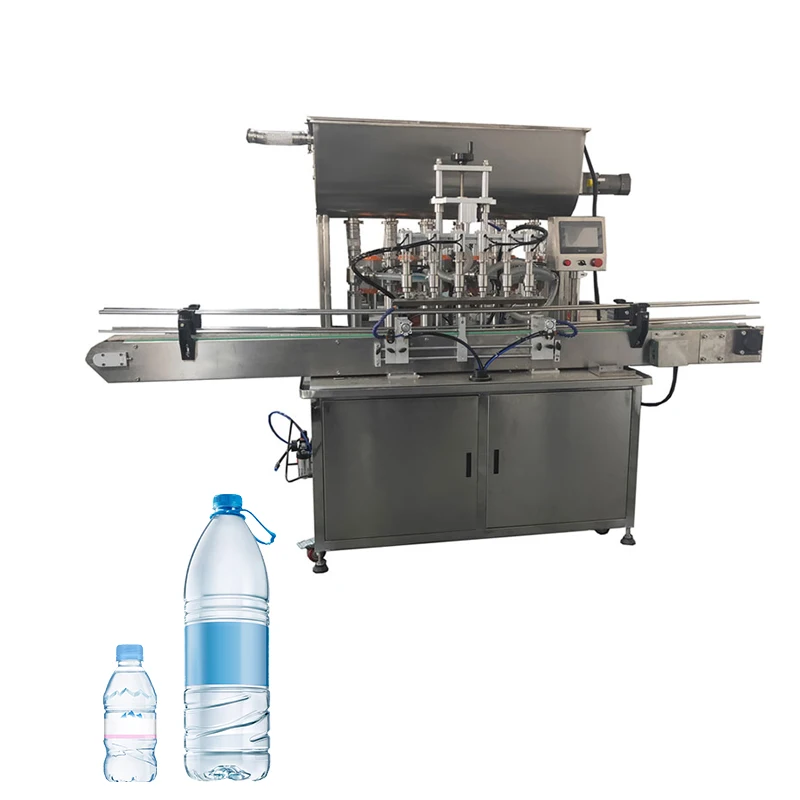6 Heads Automatic Juice Water Bottle Liquid Bottling Palm Coconut Cooking Oil Filling Capping Machine Line
