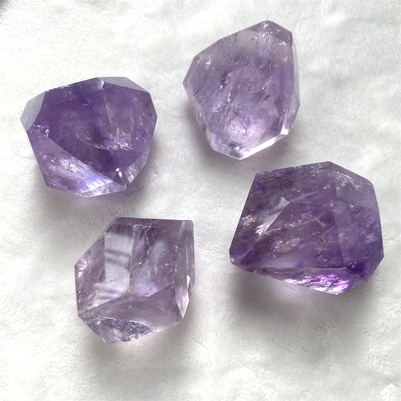 Purple Crystal Healing Stone Natural Amethyst Crystal Freeform For Decoration