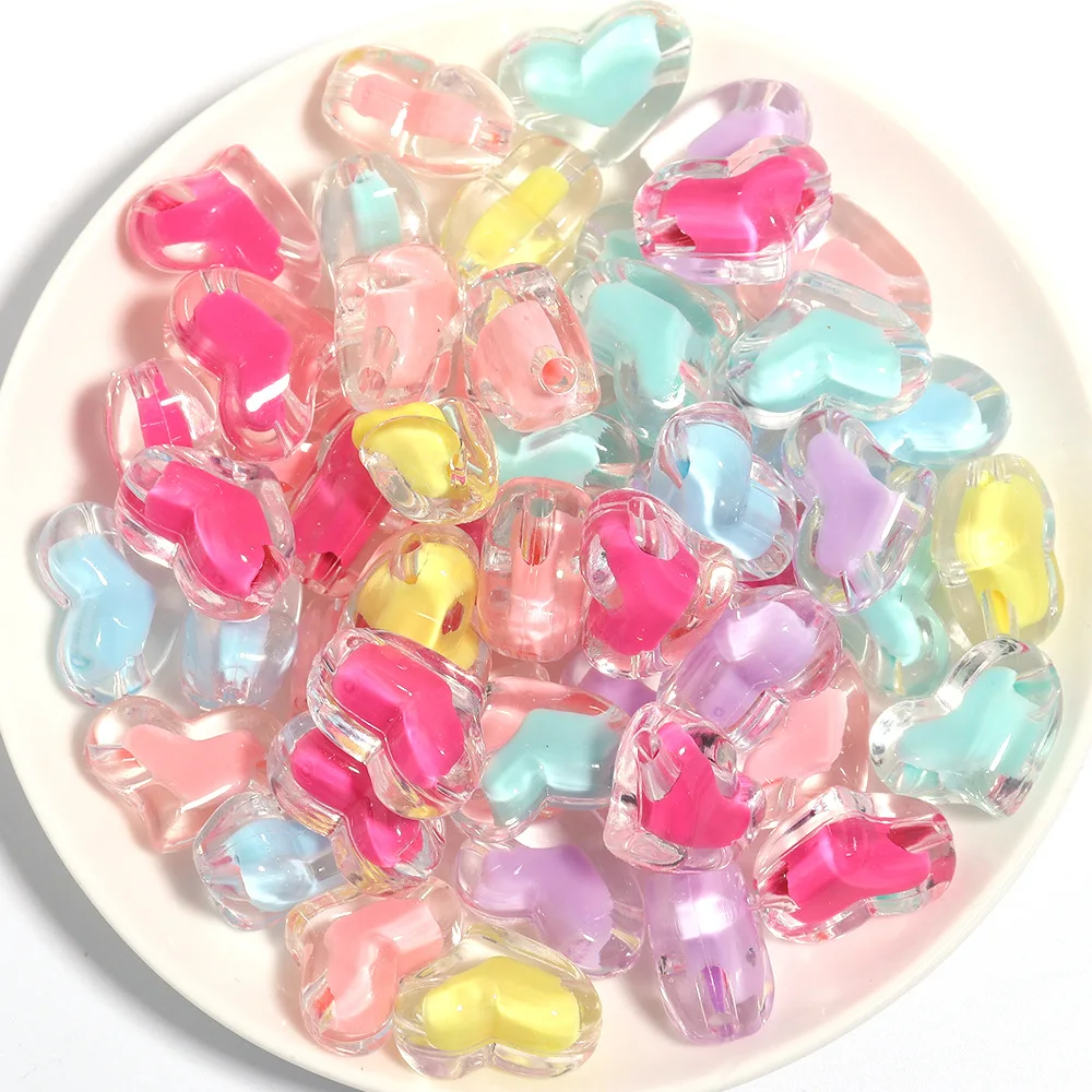 Acrylic Beads 10mm Wholesale Loose Candy love Five Pointed Star Acrylic Plastic Lucite Beads for Jewelry Making