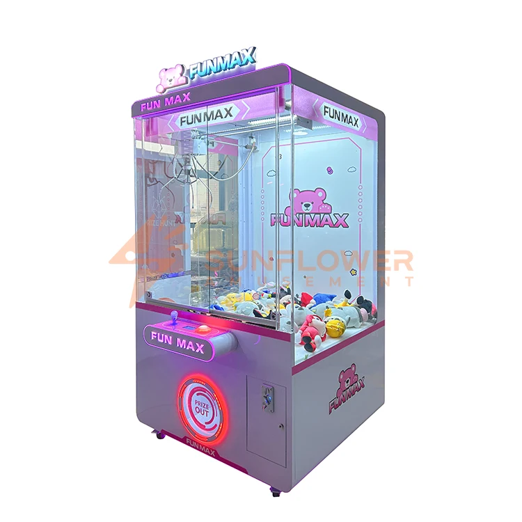 Colorful Doll Machine Coin Operated Machine Big Claw Machine Plush Toys for Game Center