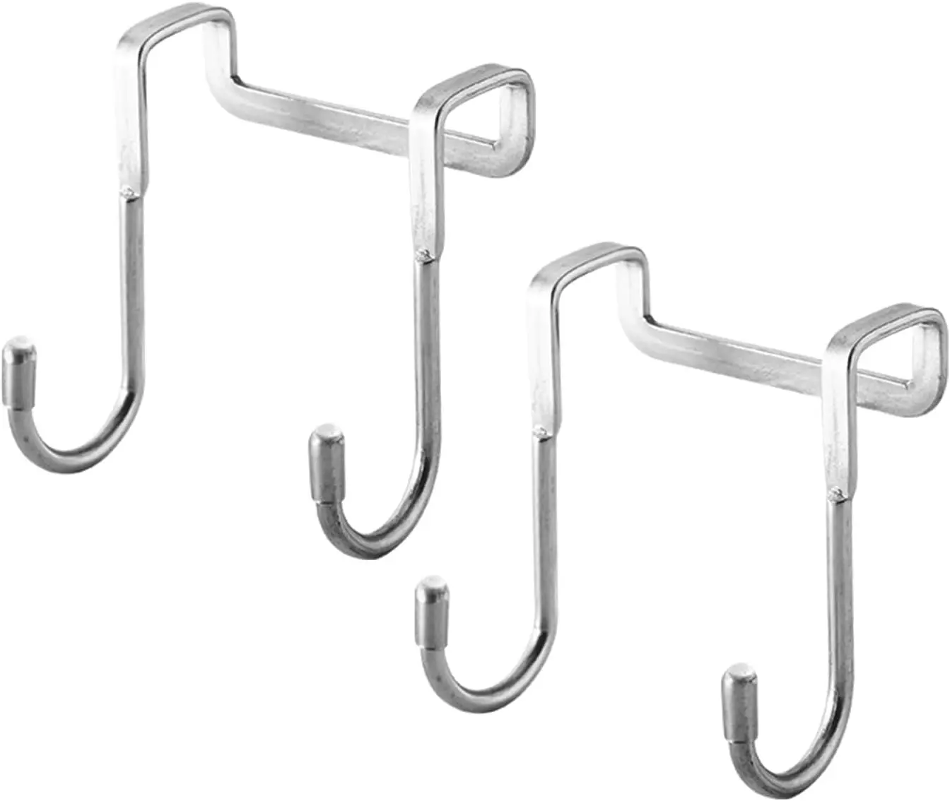 Factory  Over-The-Door Heavy-Duty 304 Stainless Steel Double S-Shaped Hook Holder Hanger Metal Free Punching Door Bracket