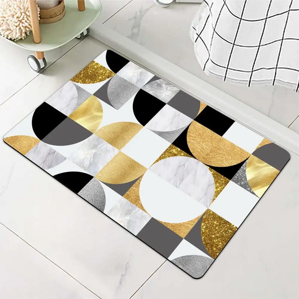 pvc spa stone marble 3d scalloped mini washable disposable diatomite diatom mud anti skid modern bath bathroom mat trade roll up