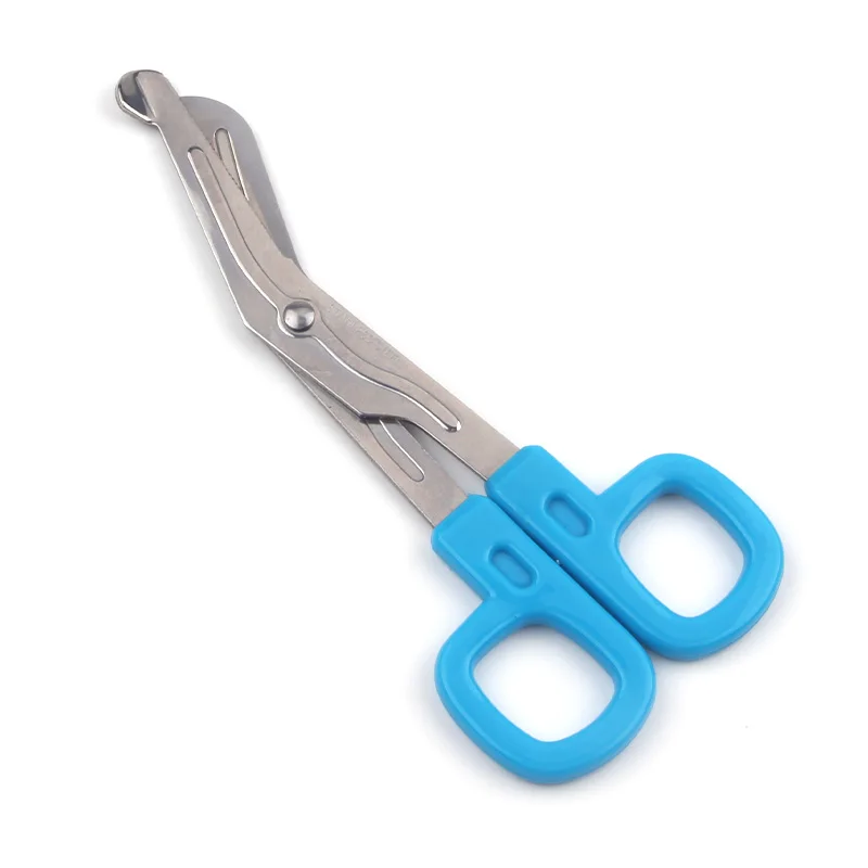 Household Tool 6Inch Black Stainless Steel Medical Canvas Shears Elbow Gauze Bandage Scissors