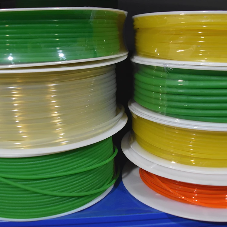 Red green yellow translucent Smooth matte rough surface PU round belt