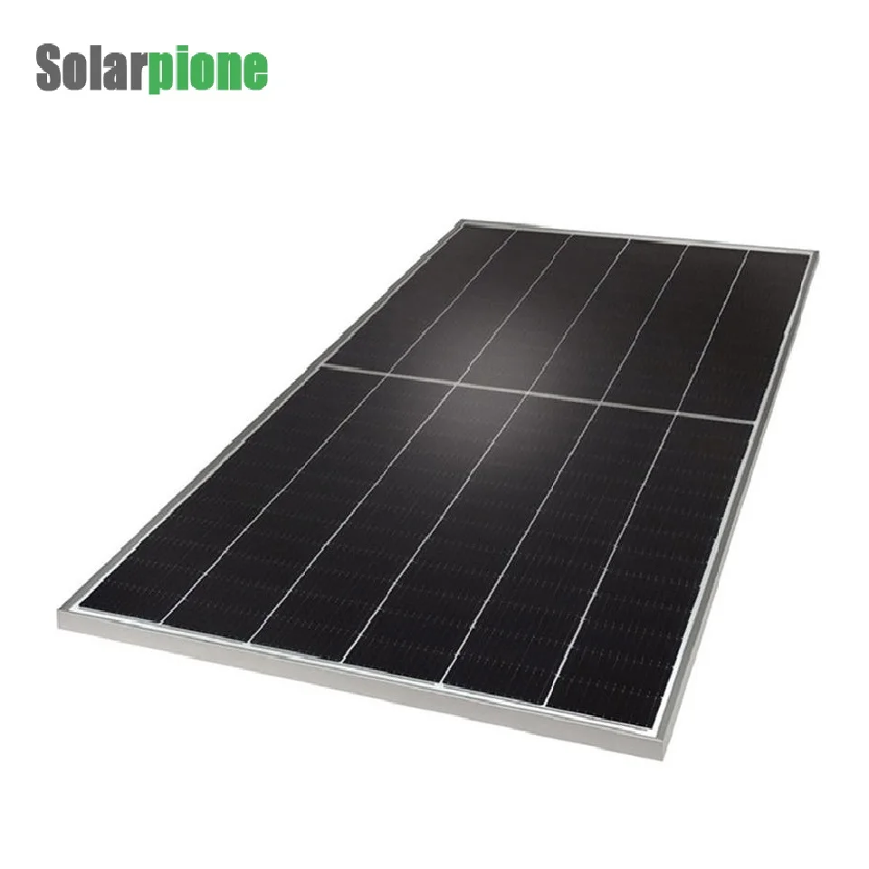 Power Banks Power Station Bifacial Solar Panel 365w 370w 375w 380w 120 Half cells 9BB 166mm Low price in production line