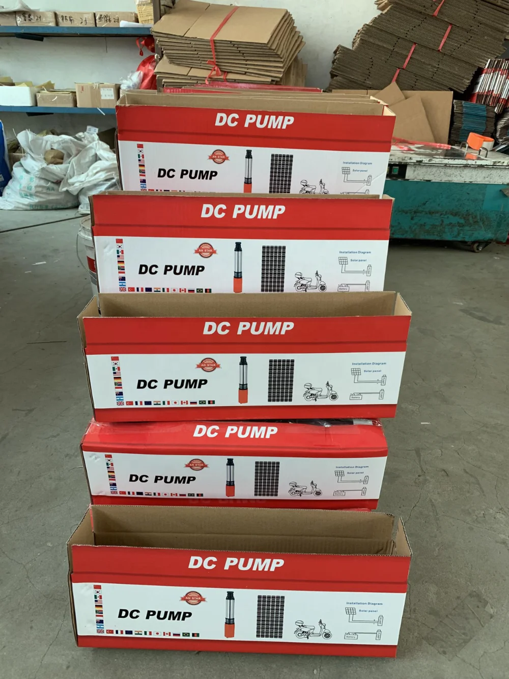 24v dc submersible solar powered water pump deep well pump