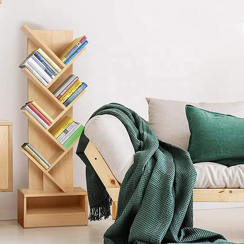 Phoenix Home Odm/Oem Branch Bookcase Modern Tree Shaped Wooden Tree Bookshelf